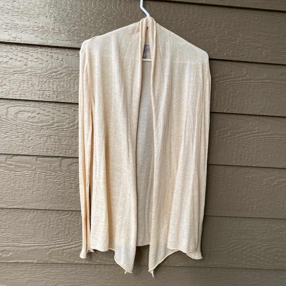Jcp womens sweater cardigan wool blend Open front M
